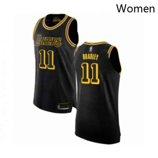 Womens Los Angeles Lakers 11 Avery Bradley Swingman Black Basketball Jersey City Edition